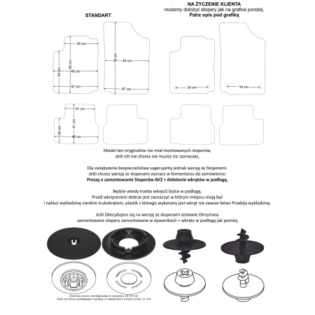 Dywaniki welurowe Citroen C3 2002-2009r. w jakości Silver - na Zamówienie kolory do wyboru