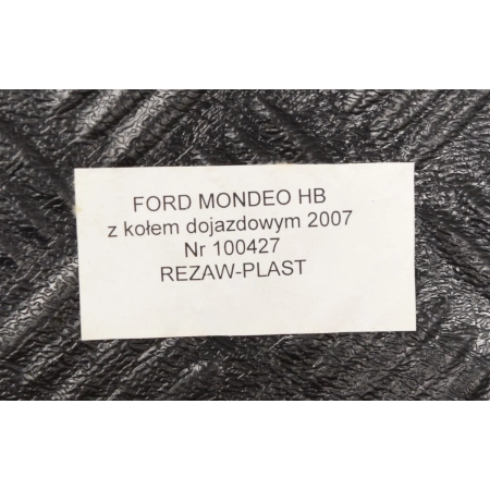 Ford Mondeo od 2007r. HB  z kołem dojazdowym Dywanik BAGAŻNIKA  Polietylen - WYPRZEDAŻ