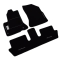 Dywaniki welurowe Citroen C4 Picasso (5 os.)  2007-2013r. Ecycja Limitowana (czarne RA13)