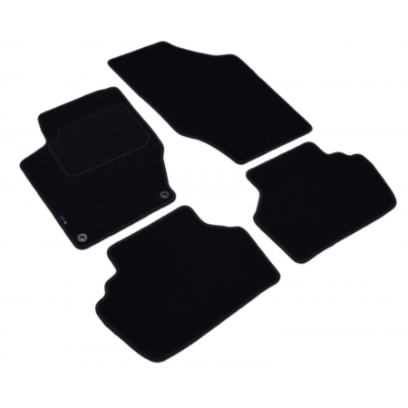 Citroen C4 2010-2018r. / Citroen DS4  2011-2018r. Czarne dywaniki w jakość Silver (czarne SP015)